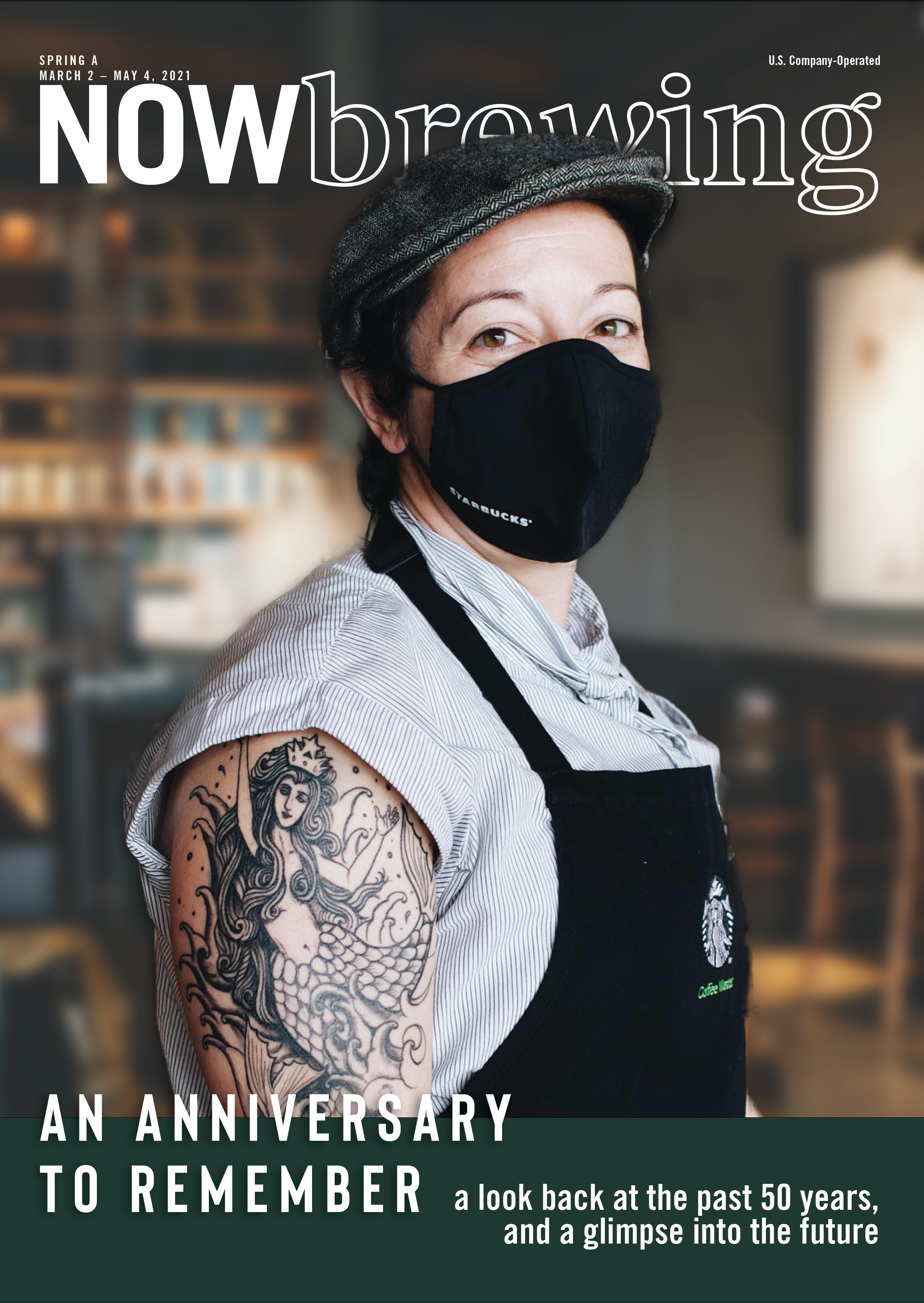 Now Brewing project cover graphic featuring coffee and bold modern lettering.